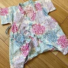 女の子70cm甚平ロンパース