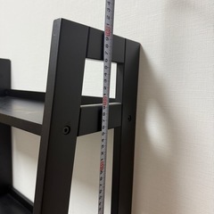 木製５段オープンシェルフ（ブラック）の画像
