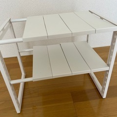 ニトリ　シンク下　洗面台　伸縮収納ラックの画像