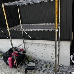 4段スチールラック90cm