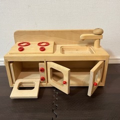 木製 おままごと キッチンの画像