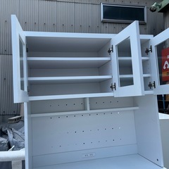 LOWYA/ロウヤ】食器棚 キッチンボード レンジ台 レンジボード ホワイト