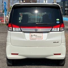 【自社ローン】★保証人なし★全国対応★ソリオ　X★ホワイト★ナビ付き★純正アルミ★ETC★車検2年付きの画像