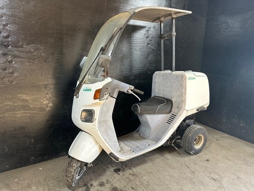 ★支払総額3.8万円★走行テスト済み！下取り可能！ ホンダ ジャイロキャノピー TA02 リアボックス付き！2スト！オイル交換必要なし！配達にも♪