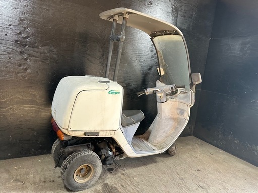 ★支払総額3.8万円★走行テスト済み！下取り可能！ ホンダ ジャイロキャノピー TA02 リアボックス付き！2スト！オイル交換必要なし！配達にも♪