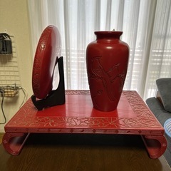 堆朱の置物の画像