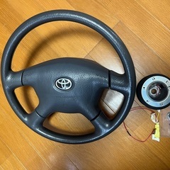 トヨタ　ハイエース　純正　ステアリング　カーステレオ　セット
