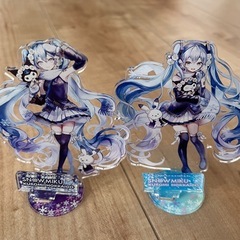 初音ミク 雪ミク クロミコラボ アクリルスタンド 2種セット 