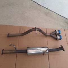 DA17エブリイターボ用デュアルテールマフラー中古！