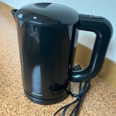 電気ケトル　黒