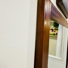 全身姿見/大型鏡/木製スタンドミラー 90cm x 180cmの画像