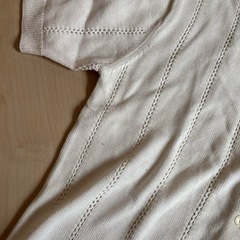 オットー　半袖ニットLL オフホワイトの画像