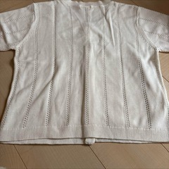 オットー　半袖ニットLL オフホワイトの画像