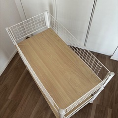 【お譲り先決定】収納ラック ワゴン キャスター付き 押入れ収納 クローゼット収納　山善 の画像