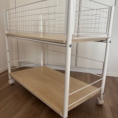 【お譲り先決定】収納ラック ワゴン キャスター付き 押入れ収納 クローゼット収納　山善 の画像