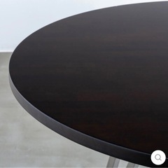 KANADEMONO　THE CAFE TABLE / 天然木シリーズ　Stainless トライアングル 4pin × ラウンド φ81 - 100の画像