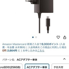 Switch充電ケーブルの画像