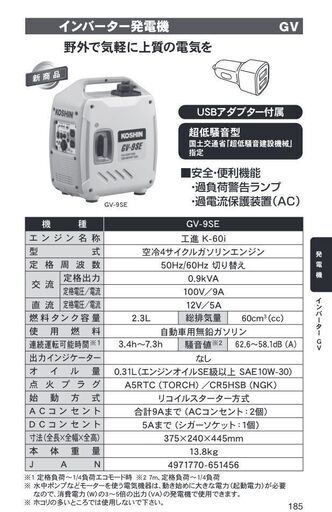 KOSHIN GV-9SE 新品・未開封