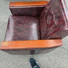 アンティークソファ二脚の画像