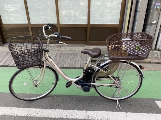 パナソニック電動自転車後ろカゴ付き
