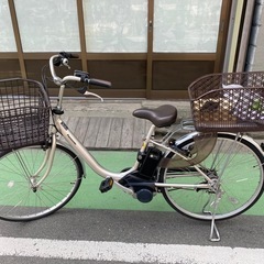 パナソニック電動自転車後ろカゴ付き

