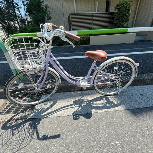 中古子供自転車 ブリヂストン　リコリーナ　グリーン24インチ