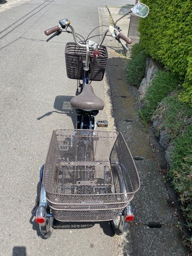 譲渡決定パナソニック電動アシスト自転車　三輪