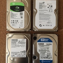 HDDセット(4T,1T,1T,640G)