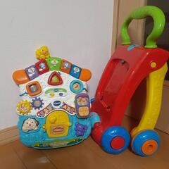 ２点セット  ヴイテック手押し車 英語学習 スヌーピー歩行器 の画像
