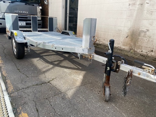 軽トレーラー　バイク　モービル　北海道　旭川近郊　書類有り　訳あり