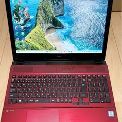 美品 NEC Lavie レッド ノートPC 8GB 新品SSD...