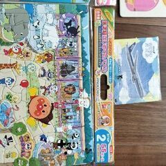 アンパンマンのレゴとパズル2つ　おまけつきの画像