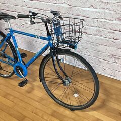  【大人用】整備済中古クロスバイク風シティ車 軽量アルミフレーム ブリヂストン 27型マークローザ7H 水色 <自転車のオオムラ 静岡店>の画像