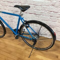  【大人用】整備済中古クロスバイク風シティ車 軽量アルミフレーム ブリヂストン 27型マークローザ7H 水色 <自転車のオオムラ 静岡店>の画像