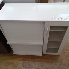 ★ジモティ割あり★  レンジ台 ホワイトオーク H81×D39×...