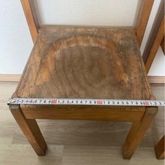 ★希少★アンティーク ヴィンテージ　キッズチェア 2脚セットの画像
