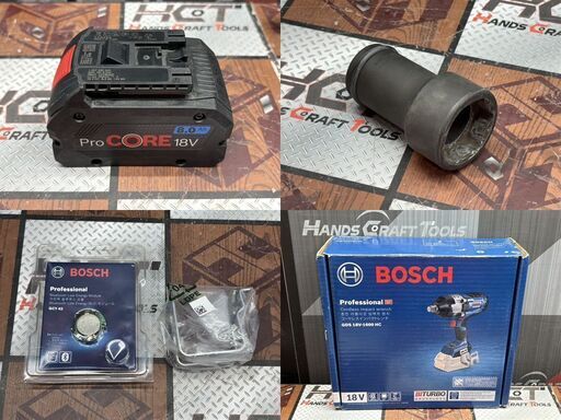 【中古】ボッシュ BOSCH GDS18-1600HC コードレスインパクトレンチ バッテリ×1付き【ハンズクラフト佐賀】