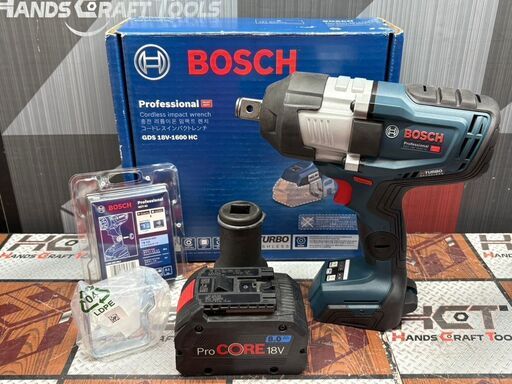 【中古】ボッシュ BOSCH GDS18-1600HC コードレスインパクトレンチ バッテリ×1付き【ハンズクラフト佐賀】