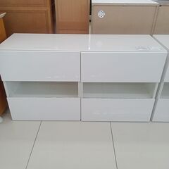 ★ジモティ割あり★  キャビネット ホワイト H66×D41×W...