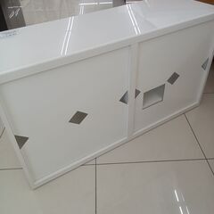 ★ジモティ割あり★  キャビネット ホワイト H66×D41×W120 クリーニング済み HJ6446の画像