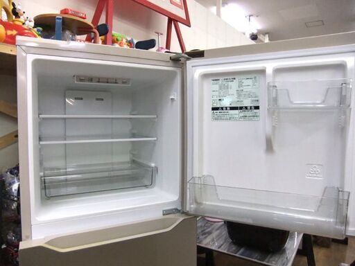 ツインバード 3ドア 冷蔵庫 199L 2018年製 KHR-EJ19 190Lクラス 200L