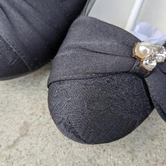 パンプス　黒　23cmの画像