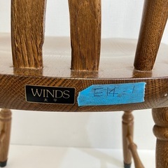 【E14-1】飛騨家具 WINDS大平 ヴィンテージ ダイニングチェアー ウィンザーチェア 木製 椅子 カントリー調の画像