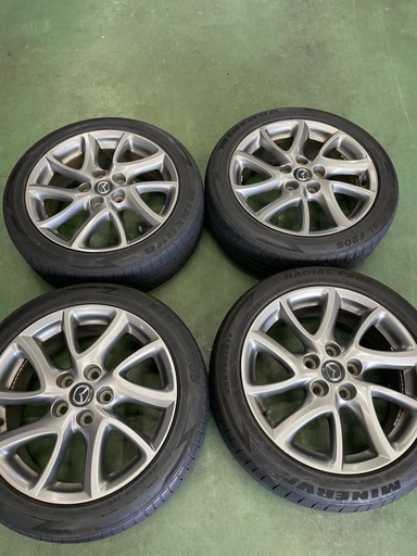 ⭐︎値下げ　マツダ純正17インチアルミホイール4枚セット　タイヤ付き⭐︎