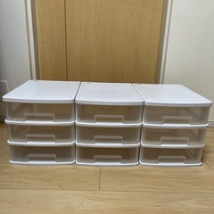 A4サイズ三段引き出し×3個セット