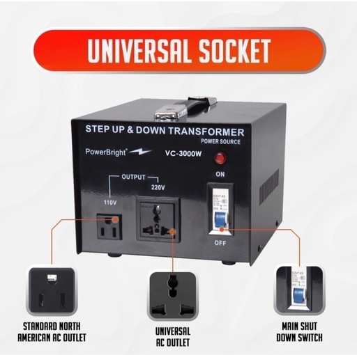 電圧変圧器 電源コンバーター 110V/220V コンバーター VC- 3000w