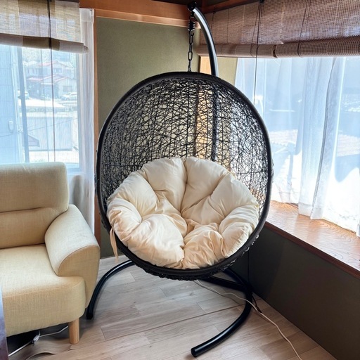 ★お譲り先決定★運びやすいように解体済み！さらにお値下げしました！ ハンギングチェア ハンギングチェアー