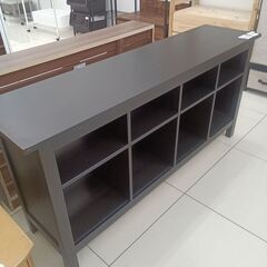 ★ジモティ割あり★ IKEA ローボード ブラック H74×D39.5×W159 クリーニング済み HJ6452の画像