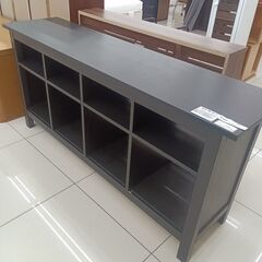 ★ジモティ割あり★ IKEA ローボード ブラック H74×D39.5×W159 クリーニング済み HJ6452の画像