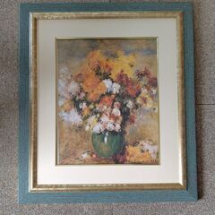 中古　絵付きの額縁